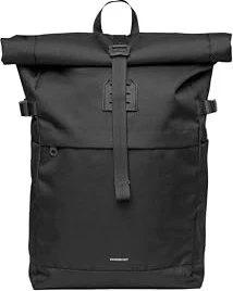 Sandqvist Rolltop 14" black/black leather