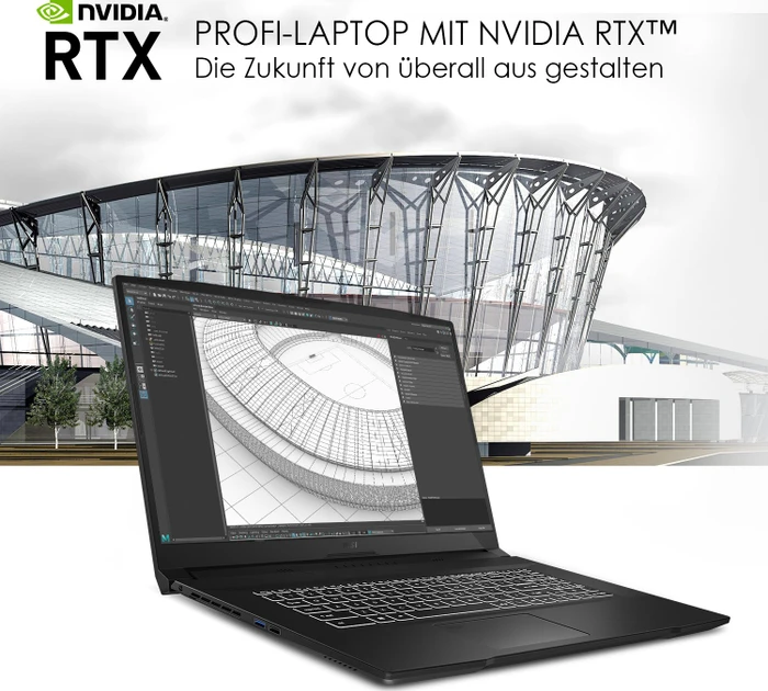 MSI WF76 11UJ-243 Mobile Workstation WF76 11UJ-243, Core Black, Core i7-11800H, 32GB RAM, 1TB SSD, RTX A2000, DE