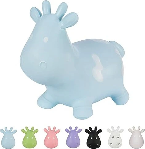 Hoppimals Hüpftier Kuh mit Pumpe