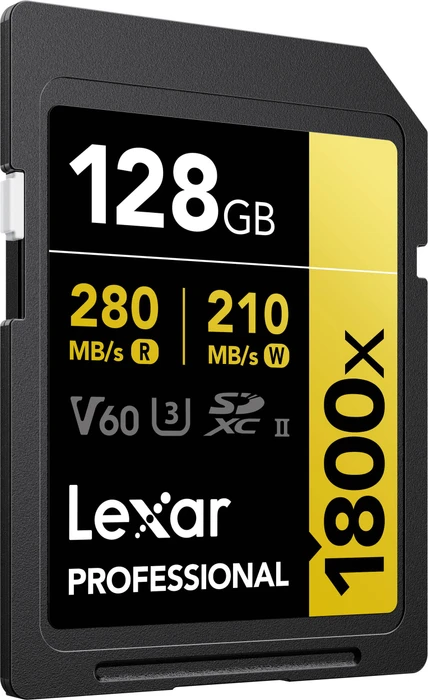 Lexar Professional 1800x Gold Series R280/W210 128GB, UHS-II U3, Class 10, 2er-Pack