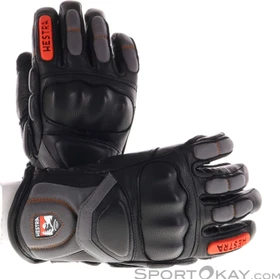 Hestra Impact Racing Skihandschuhe black/flame red (Junior)