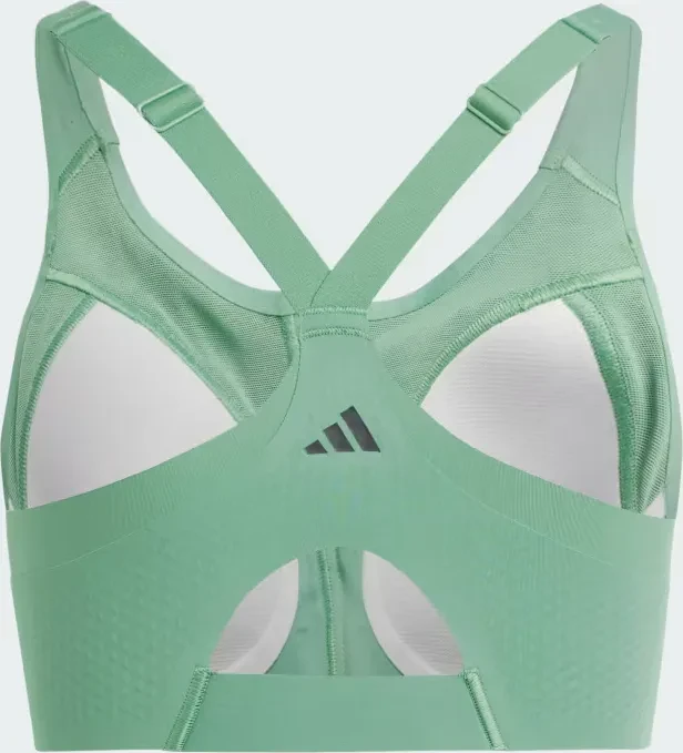 adidas TLRD Impact Luxe High Support Zip Sport-BH preloved green (Damen)