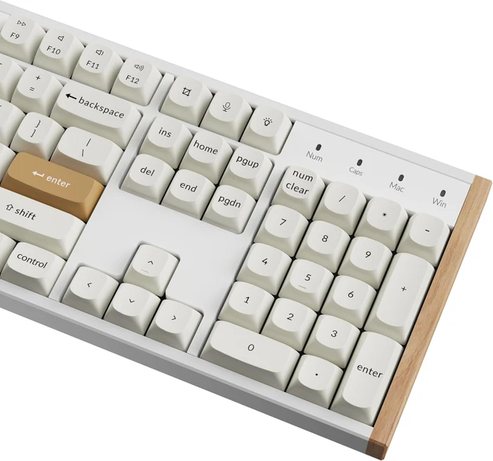 Keychron K10 HE Wireless, Special Edition White, LEDs RGB, Gateron 2.0 Magnetic Nebula, USB/Bluetooth, US