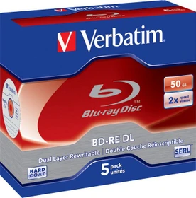 Verbatim BD-RE 50GB, 2x, 5er Jewelcase