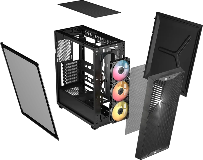 Corsair 3200D RS ARGB Smoke, grau, Glasfenster