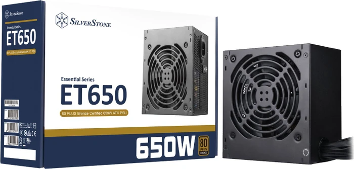 SilverStone Essential Bronze ET650-B (Rev. 1.4) 650W, ATX 2.4