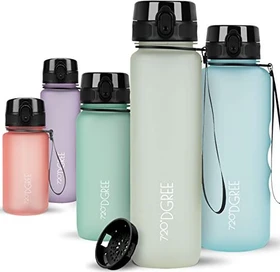 720°DGREE uberBottle softTouch Trinkflasche 1l champagne
