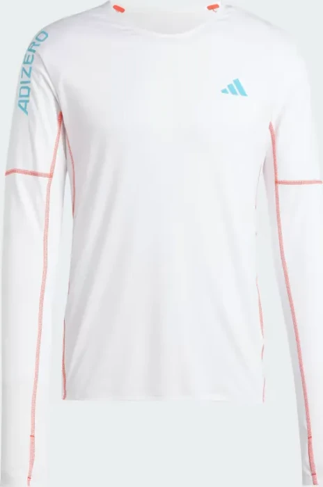 adidas Adizero Running Laufshirt langarm weiß (Herren)