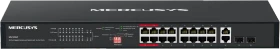 Mercusys Rackmount Gigabit Switch, 18x RJ-45, 2x SFP, 192W PoE+ (MS120GP)