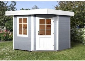 Weka 213 238x238cm Gerätehaus grau