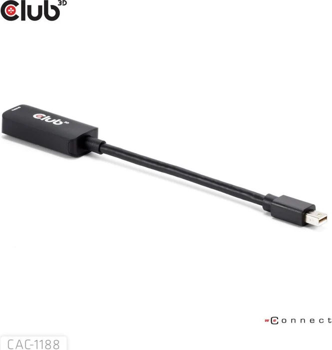 Club 3D Mini DisplayPort 1.4 [Stecker} auf HDMI [Buchse]