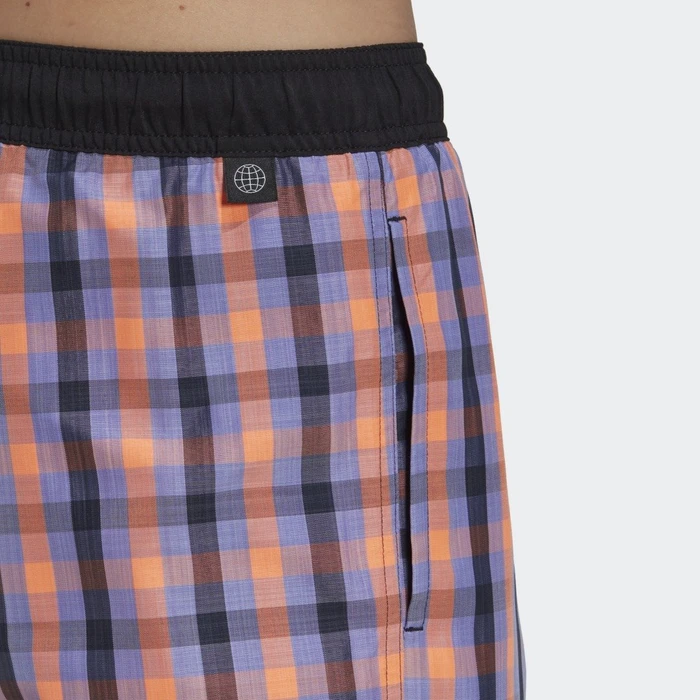adidas Classic-Length Check Badeshorts legend ink/black (Herren)