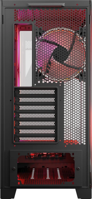 Modecom Volcano Space Apex ARGB Midi Black, schwarz, Glasfenster