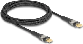 DeLOCK USB-C auf USB-C Kabel, USB 2.0, 480Mb/s, 100W USB PD 3.0, schwarz, 2m (80764)