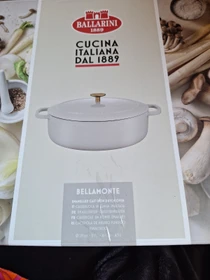Zwilling Ballarini Bellamonte Cocotte Schmortopf oval 25x36.7cm elfenbeinweiß