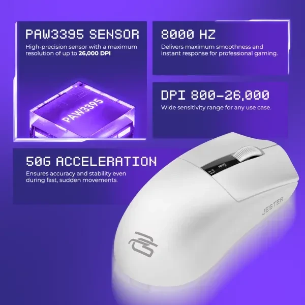Proove Jester 8K Wireless Gaming Mouse, schwarz, USB/Bluetooth