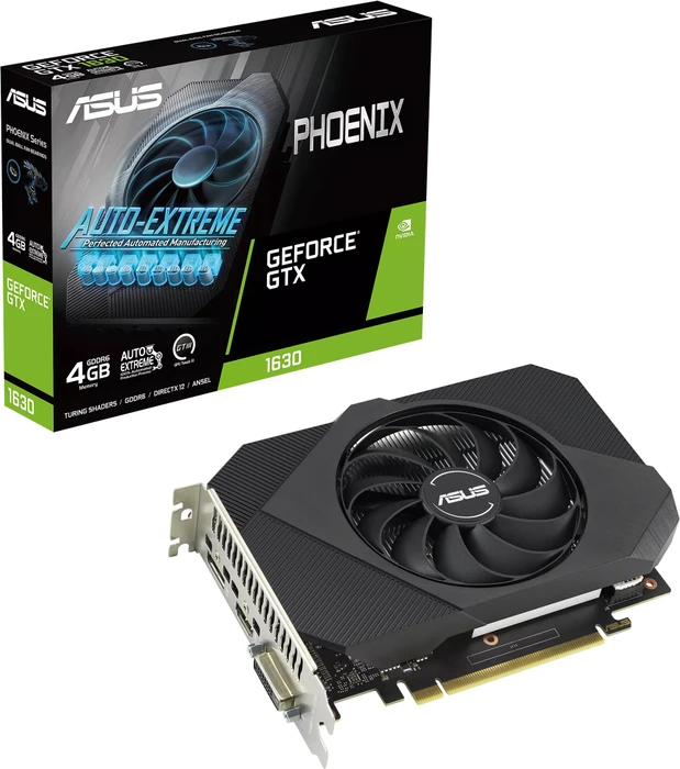 ASUS Phoenix GeForce GTX 1630, PH-GTX1630-4G, 4GB GDDR6, DVI, HDMI, DP