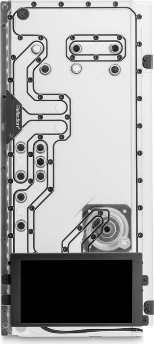EK Water Blocks Quantum Line EK-Quantum Reflection² PC-O11D XL D5 PWM D-RGB, Verteilerplatte mit Pumpe, Screen Edition