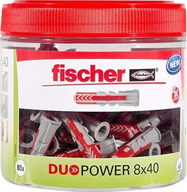 fischer DuoPower 8x40 Universaldübel, 8x40mm,   80 Stück