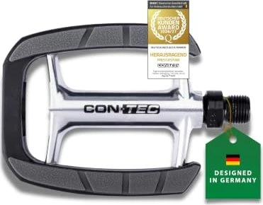 Contec 1Boot Plattformpedale silber/schwarz