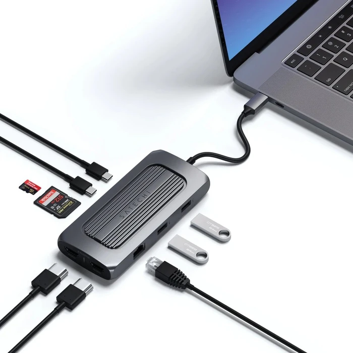 Satechi USB-C Multiport MX Adapter, USB-C 3.0 [Stecker]