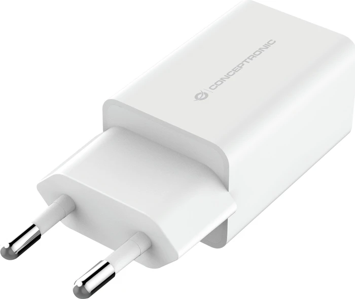 Conceptronic ALTHEA 2-Port 12W USB Charger weiß