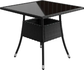 Juskys Yoro Gartentisch 80x80cm schwarz