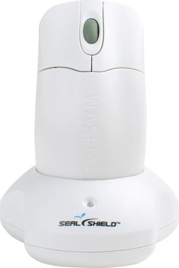 Seal Shield Silver Storm Waterproof Wireless Medical Mouse weiß, AES128 Verschlüsselung, USB