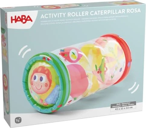 HABA Krabbelrolle Raupe Rosa