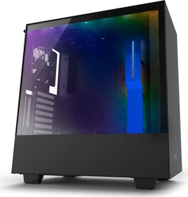 NZXT H500i schwarz/blau, Glasfenster