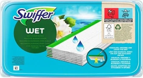 Swiffer Wet Feuchte Bodentücher Morning Fresh Nachfüllpack, 24 Stück