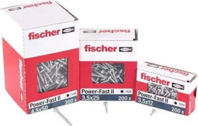 fischer PowerFast FPF II PTF BC T20 3.5x30 Spanplattenschraube, 3.5x30mm, 200 Stück
