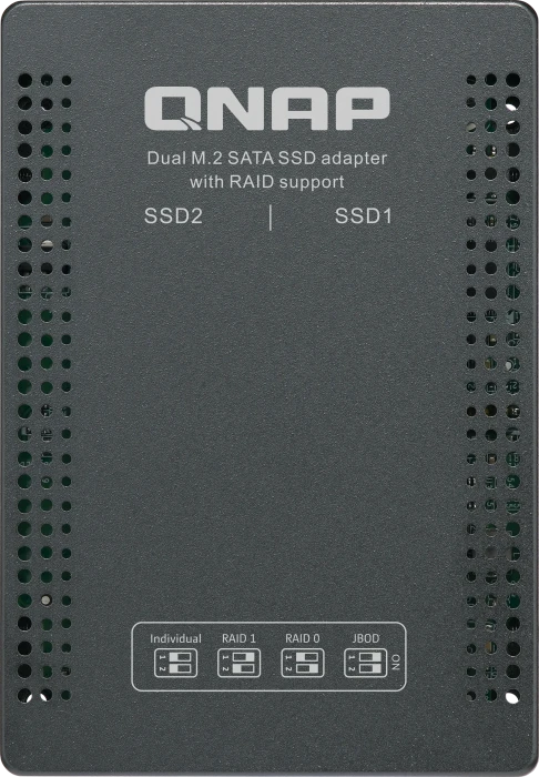 QNAP QDA-A2MAR Festplatteneinschub mit RAID-Unterstützung, M.2 SATA, 2.5"