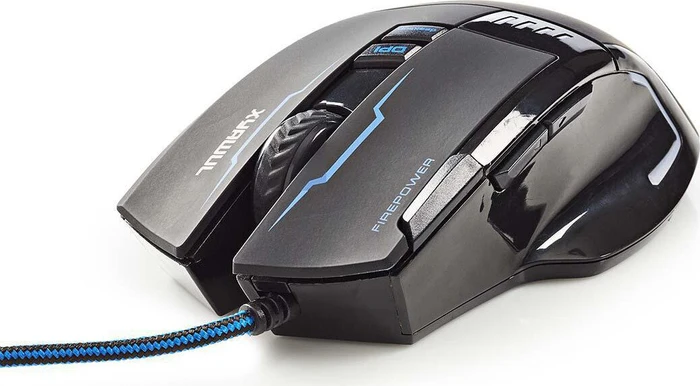 Nedis Xyawul Gaming Mouse, schwarz, USB