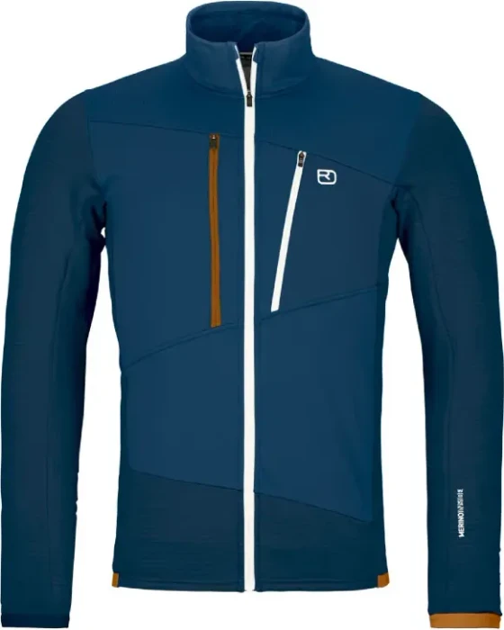 Ortovox Fleece Grid Funktionsjacke deep ocean (Herren)