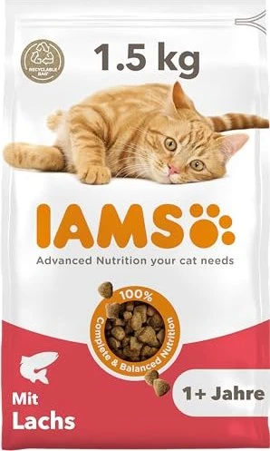 IAMS Adult mit Lachs & Huhn, 1.50kg