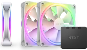 NZXT F Series F120 RGB DUO, Matte White, weiß, LED-Steuerung, 120mm, 3er-Pack