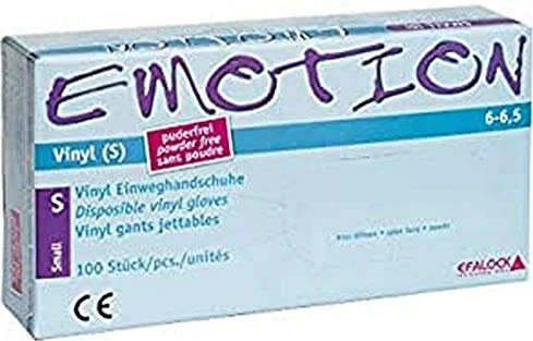 Efalock Emotion Vinyl puderfrei Einweghandschuhe weiß