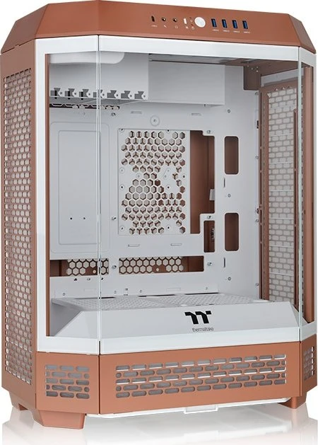 Thermaltake The Tower 600 Mocha Mousse, braun, Glasfenster