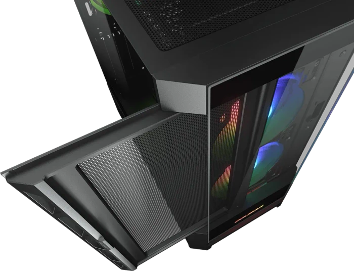 Cougar Duoface RGB, schwarz, Glasfenster