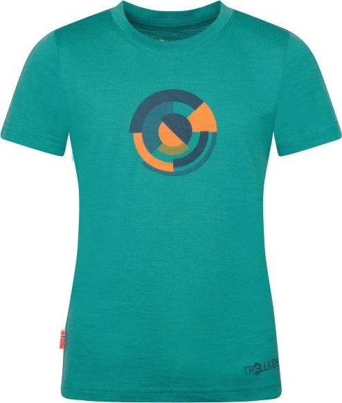 Trollkids Sognefjord XT Funktionsshirt kurzarm sea green (Junior)