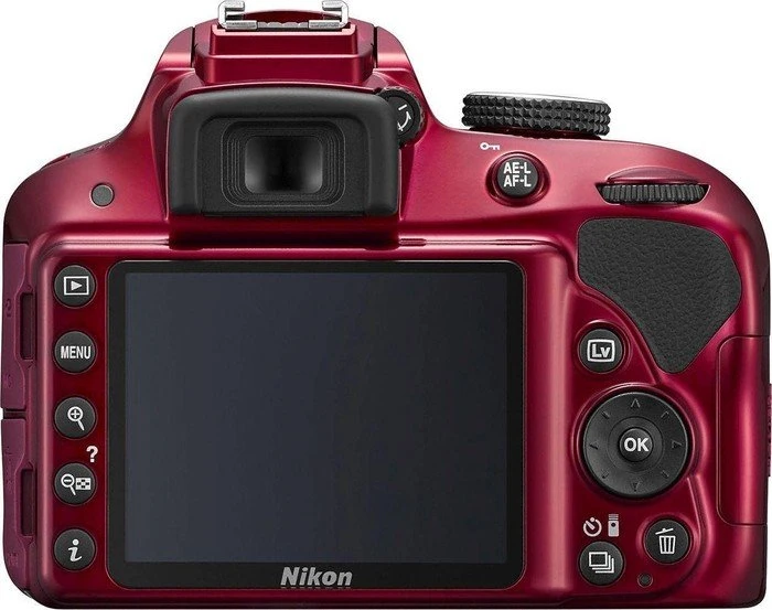 Nikon D3300 rot mit Objektiv AF-P DX 18-55mm 3.5-5.6 G VR