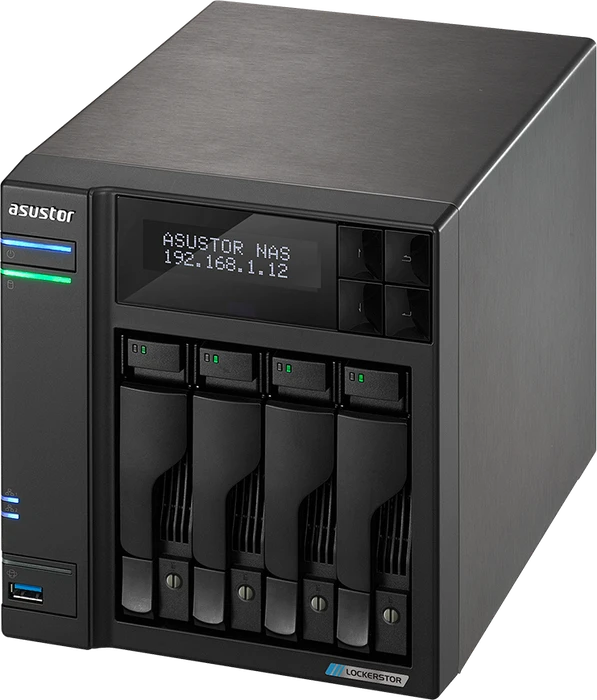 Asustor Lockerstor 4 Gen2 AS6704T, 4GB RAM, 2x RJ-45 2.5GBase-T, 2x USB-A 3.1
