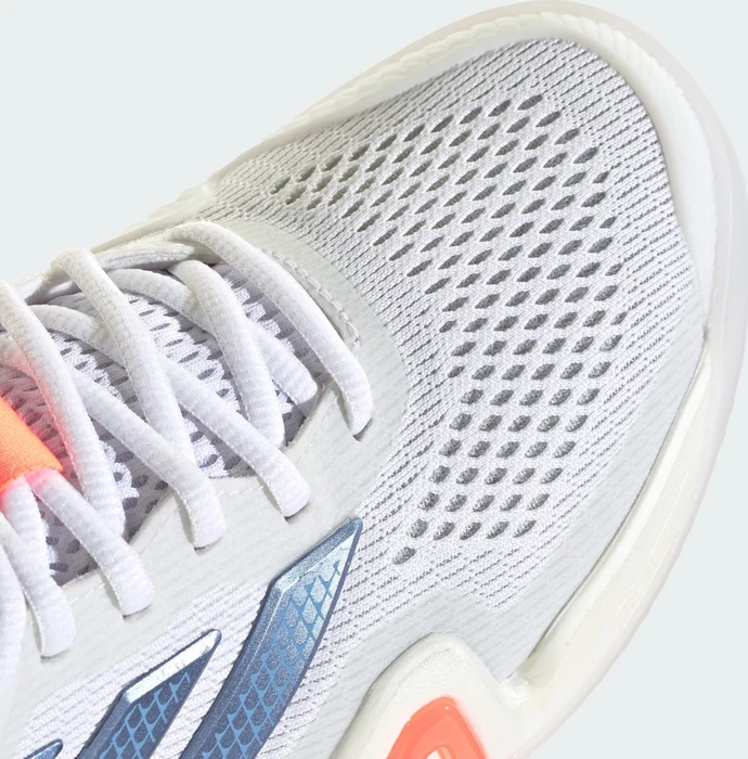adidas Barricade 14 cloud white/halo blue/beam orange (Damen)