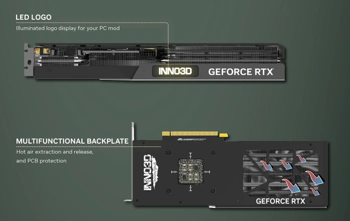 INNO3D GeForce RTX 4070 Ti X3 OC, 12GB GDDR6X, HDMI, 3x DP