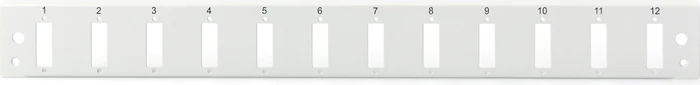 Digitus LWL/Glasfaser Spleißbox Frontblende, Schnellverschluss, grau, 12-Port, 12x SC-DX, 1HE, grau