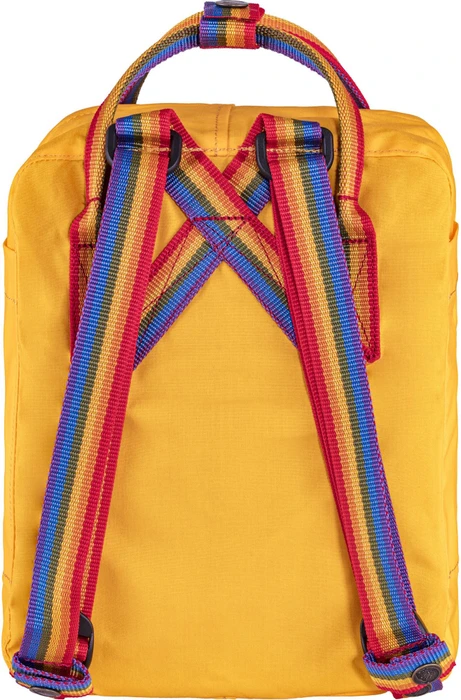 Fjällräven Kanken Rainbow Mini warm yellow/rainbow pattern