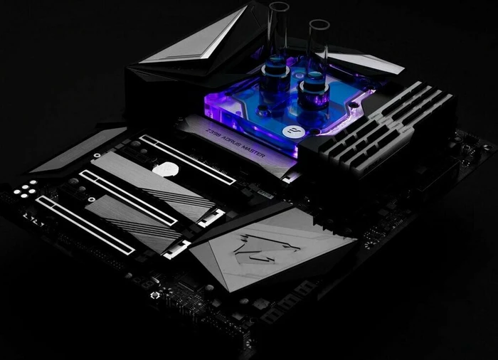 EK Water Blocks Quantum Line EK-Quantum Momentum Aorus Z390 Master D-RGB Monoblock, Nickel, Acryl