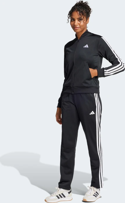 adidas Essentials 3-Streifen Trainingsanzug schwarz (Damen)