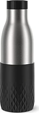 Emsa Bludrop Sleeve Trinkflasche 500ml schwarz